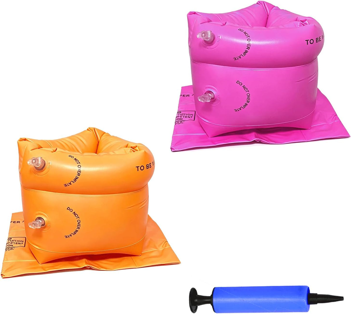 Ztikug inflatable arm floaties, 2 pack of PVC swim arm bands with inflater - view 25