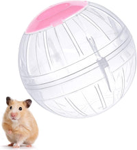 Hamster Exercise Ball, 5.7 Inch Transparent Running Wheel,Blue – Essentials for Small Pets - Pink / 5.7inch