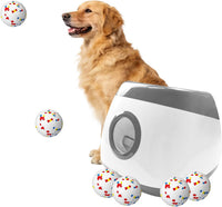 Automatic Dog Ball Launcher, 6 ETPU Balls - Grey-XL