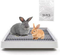 Large Rabbit Litter Box for Cage - 【Plastic】