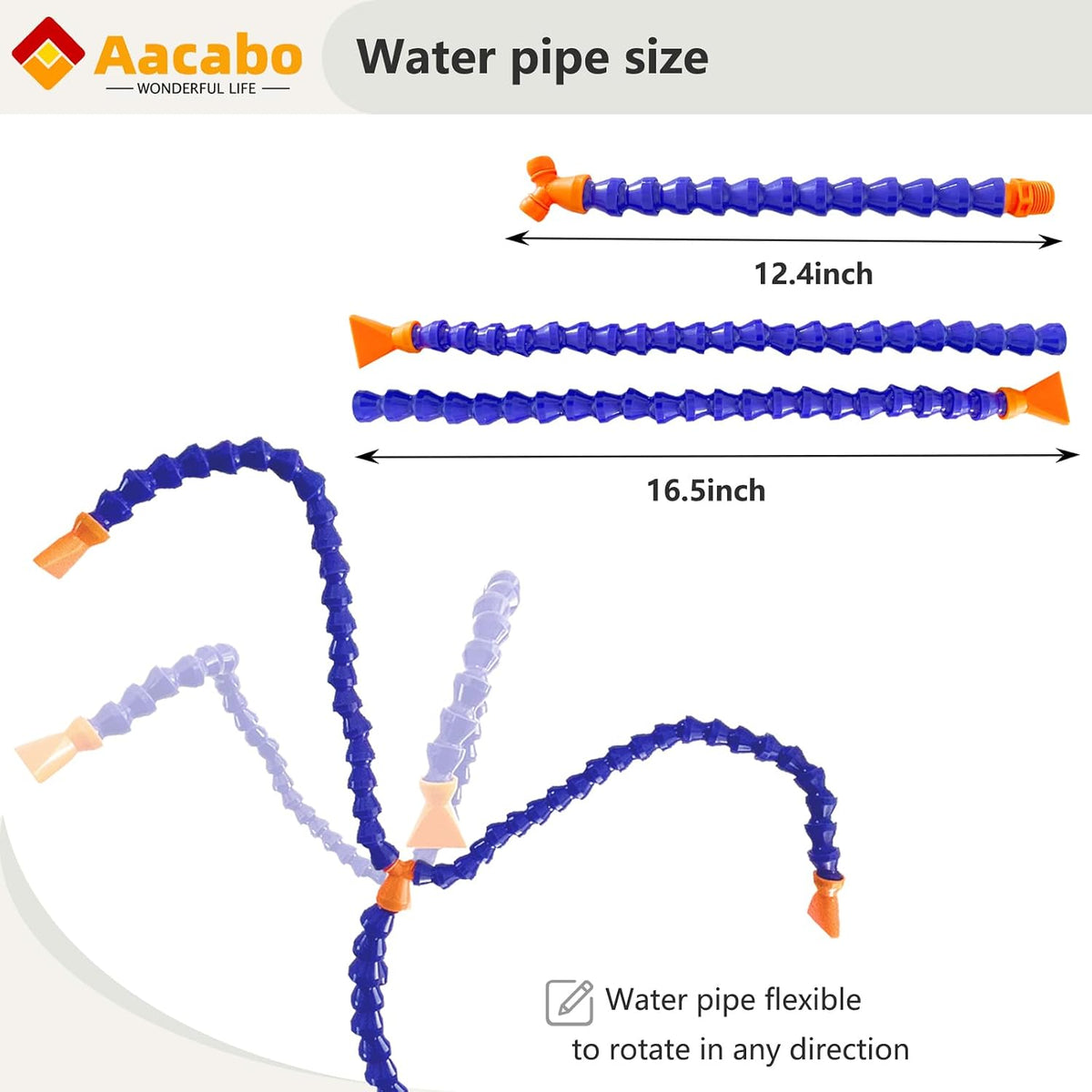 Aacabo two way water table pump with suction cups and a swivel outlet tube - view 30