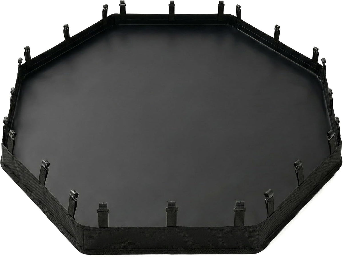 Puppy Playpen with Bottom Pad and Door, 8 Panels 24" H - Black / No Pen: 00-Inch High / Only Bottom Pad
