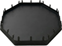 Puppy Playpen with Bottom Pad and Door, 8 Panels 24" H - Black / No Pen: 00-Inch High / Only Bottom Pad