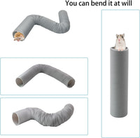 Plastic Hamster Tunnels, Small Animal Tubes - 【Grey】 / 【1 PCS】 - image 3