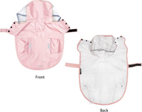MAMORE Dog Raincoat Waterproof Reflective Adjustable Pet Rain Jacket - X-Small: 4-9lbs / Pink - image 2
