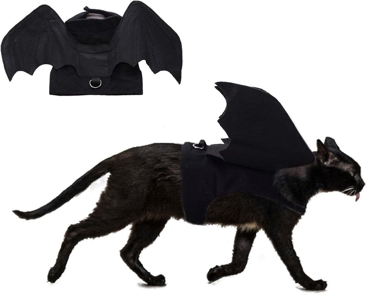Dog Halloween Costume, Halloween Bat Wings for Dogs Cats - Small