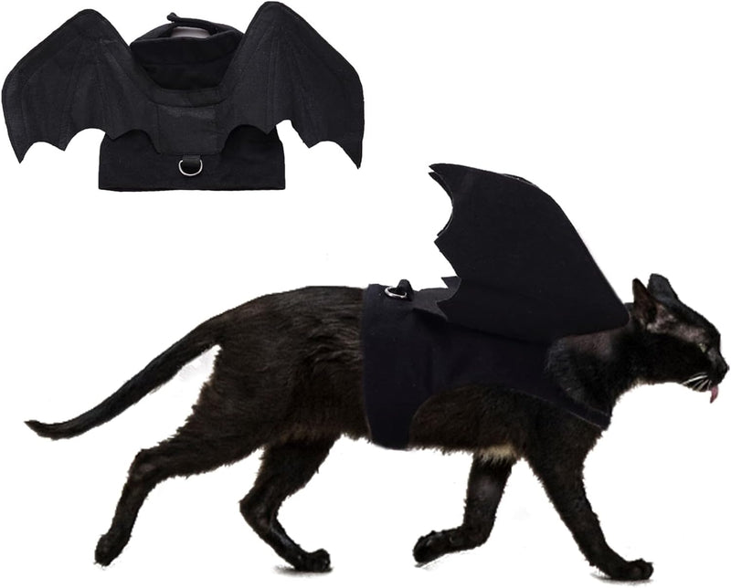Dog Halloween Costume, Halloween Bat Wings for Dogs Cats - Small