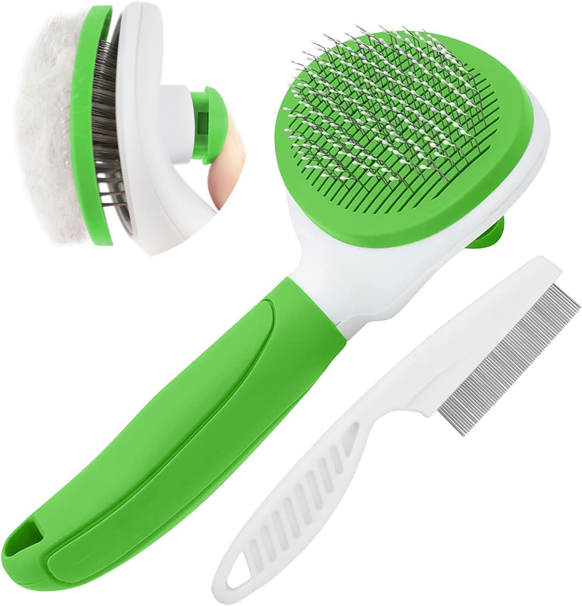 Cat Brushes for Indoor Cats - Green