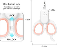 Cat Nail Clipper with LED Light - Suitable for Cats＆Dogs / Pink - image 2