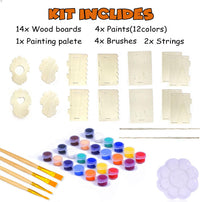 hapray 4 Pack Bird House Craft Kit - 2 Pack - image 2