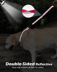 Joytale Short Dog Leash for Close Control & Training, 18" - 1.5 ft / Hotpink - image 2