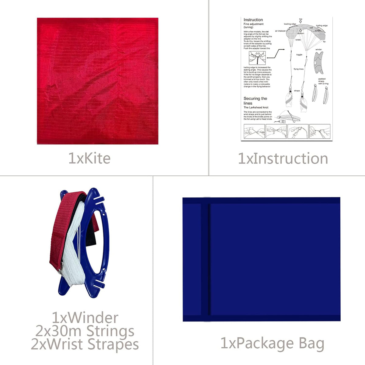 Hengda Kite 2.5m dual line soft parafoil stunt kite for adults and kids - view 11