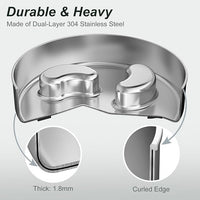 Slow Feeder Dog Bowl, 1Cups Stainless Steel Maze Bowl for Small Breeds, Non-Slip Base, Double Wall Food Grade Metal Dog Dish to Slow Eating