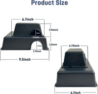 Reptile Hide Cave, Snake Hide for Ball Python & Gecko - Black / Small (1 Count) - image 4