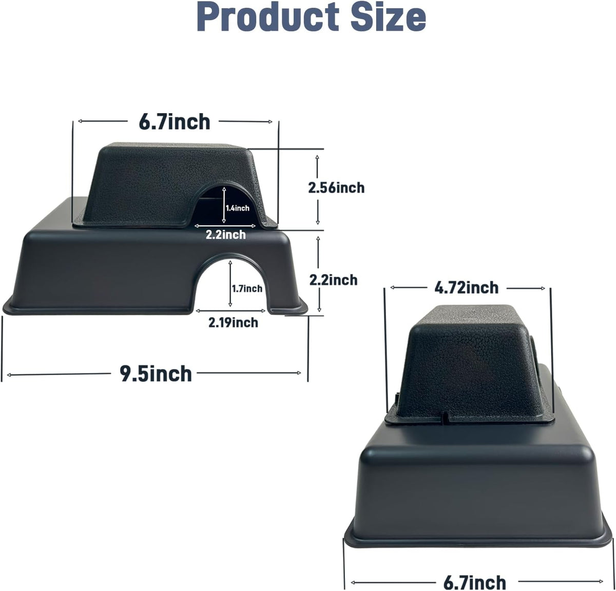 Reptile Hide Cave, Snake Hide for Ball Python & Gecko - Black / Small (1 Count) - image 4