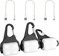 Dog Lights for Night Walking, Clip on Dog Collar Light, 3 Modes - White-3pcs-3Modes