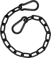 2 Pack Hanging Swing Chain with 4 Carabiners 25in, Swing Chairs - Black / 25in×1pcs