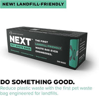 Doggy Do Good Next Pet Waste Bags, Landfill Friendly Recycled Plastic Unscented Dog Poop Bags for Dogs, Thick & Leakproof, Strong, Earth Friendly Poop Bags, 300 Count