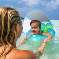 Baby Pool Float with Canopy UPF50+ - Baby Blue / X-Large - image 2