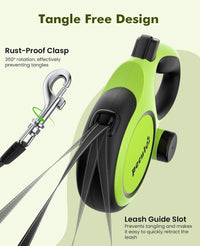 Pecute Heavy Duty Retractable Dog Leash 26ft for Large Dogs – Essentials for Dogs - Green / 26ft| up to 110 lbs| chew proof extender - image 4