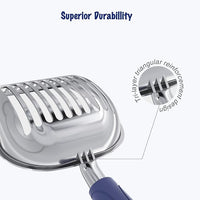 WePet Cat Litter Scoop, Aluminum Alloy Sifter, Kitty Metal Scooper, Deep Shovel, Long Handle, Poop Sifting, Kitten Pooper Lifter, Durable, Heavy Duty, for Litter Box