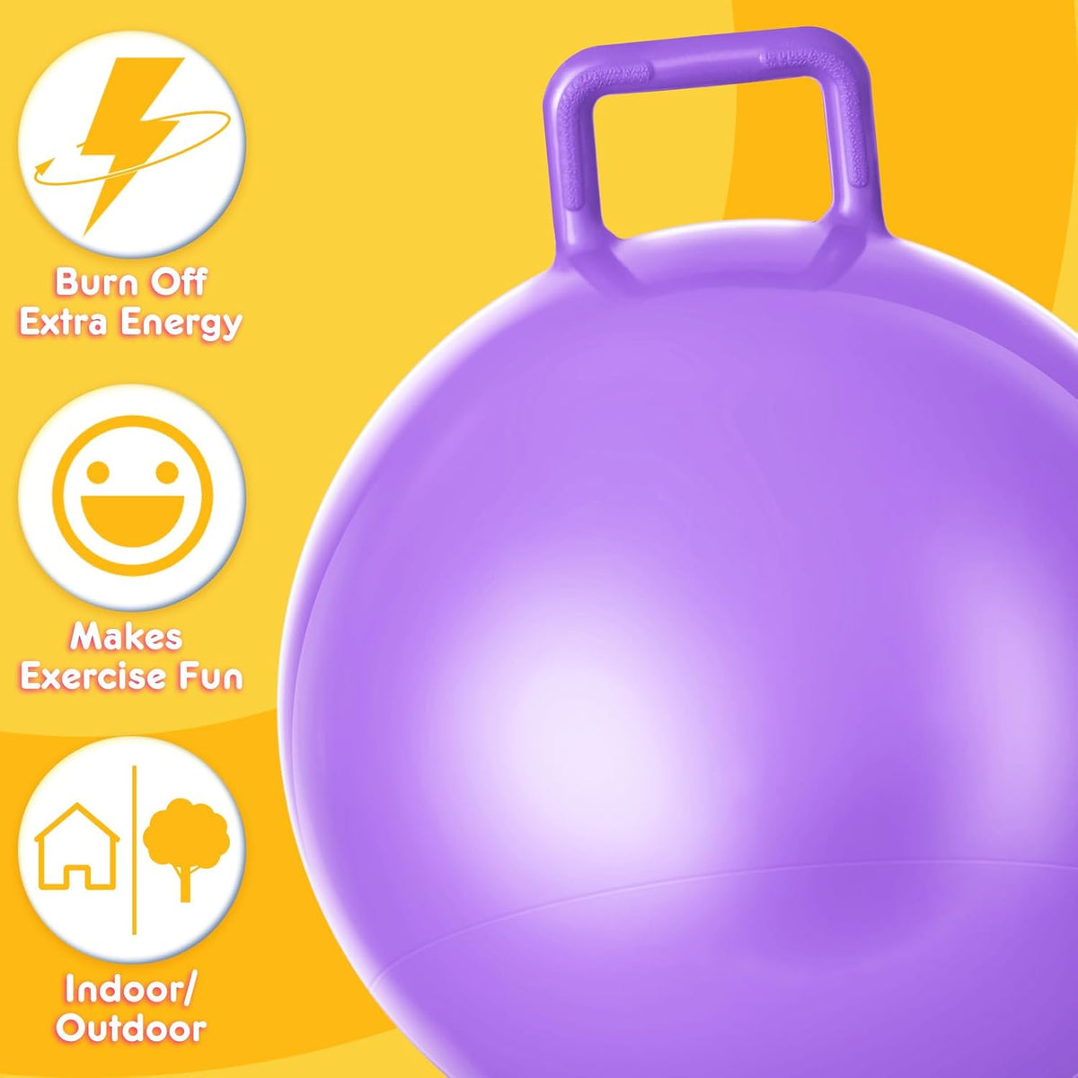 Lewtemi 6 Pcs Hopper Ball with Handle - Light Colors / 29 Inch - image 4