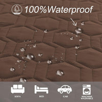 Tcksstex Waterproof Blanket Couch Cover for Dogs Pet Bed Protector – Essentials for Dogs - Chocolate / 52x82Inch (Pack of 1) - image 2