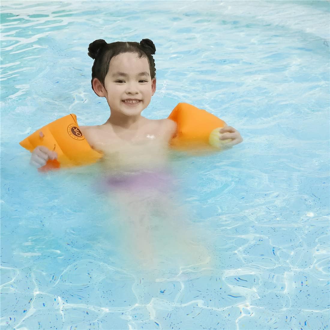 HOMEGOAL inflatable swim arm bands, 3 pairs of blue floaties with double air chambers - view 9