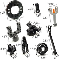 dspitwod 420 piece technic parts set with liftarms, beams, axles and connectors - view 6