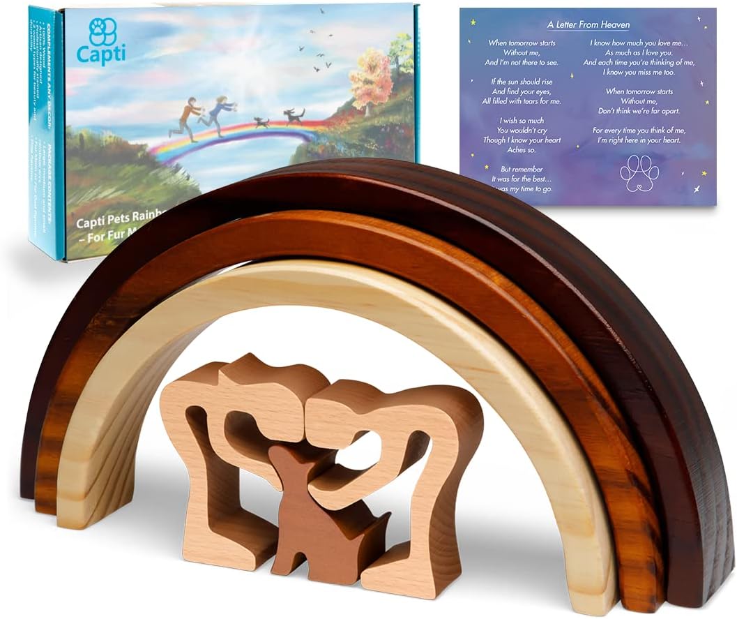 Rainbow Bridge Cat Memorial Gifts - Dog and Family