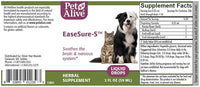 PetAlive EaseSure-S - Dog and Cat Calming Drops - Herbal Pet Supplement to Relax and Reduce Involuntary Muscle Movements, Twitching - Care for Cats and Dogs - 59 mL