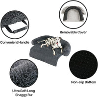 Codi Dog Couch Bed, Sofa Cover Mat - 45.0"L x 37.0"W x 6.0"Th / Dark Grey - image 3
