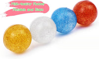 Kikeep large 45mm glitter bouncy balls made of natural rubber - view 7