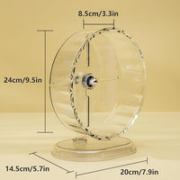 Silent Hamster Wheel – 9.5 Inch Syrian Hamster Running Wheel, Anti-Skid & Height Adjustable, Easy to Clean (9.5inch)