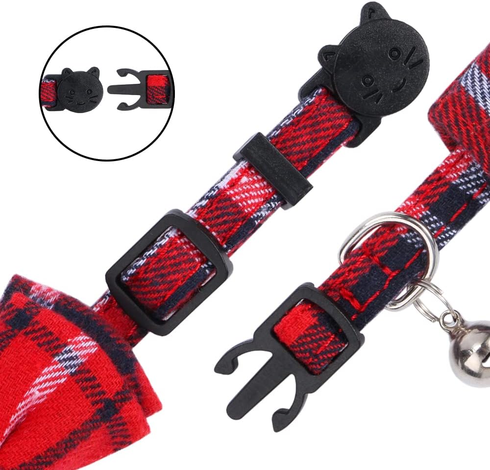 Faleela Breakaway Cat Collar with Bells - 2023new-Red - image 3