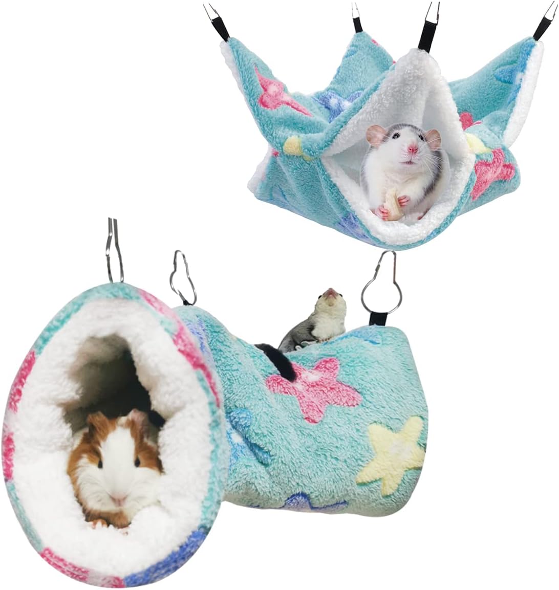 LEFTSTARER Cashmere Pet Bed Mat and Toy - Star-Green