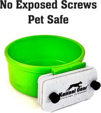 Dog Crate Water Bowl No Spill - Green - image 4