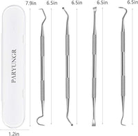 Dental Tools Pet Dog Teeth Cleaner Tool Kit, Stainless Steel Plaque Remover Dental Picks Tooth Tartar Scraper, Pets Oral Care Hygiene Set for Cats and Dogs Use with Case