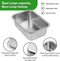 1.2 Gallon Elevated Large Dog Water Bowl with Mat - Grey-2 gal & mat / Height: 10.4-15.2" - image 4