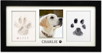 MYPAWLETS Paw Print Frame Kit, Dog/Cat Pawprints Keepsake - Black