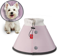 Agape soft dog cone for small dogs and cats, reflective and lightweight