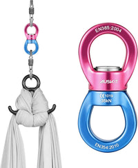 Black Swing Swivel, 30 KN Safest Rotational Device Hanging Accessory – Fun for Kids & Family - 35 KN / Red - image 4