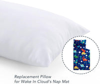 Wake In Cloud nap mat pillow insert, 20 x 10 inch toddler pillow replacement - view 2