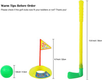 Plastic Golf Clubs, Sturdy Plastic Golf Toys Sets for Toddlers Kids – Fun for Kids & Family - Plastic / Plastic Golf Clubs Toys Set - image 2