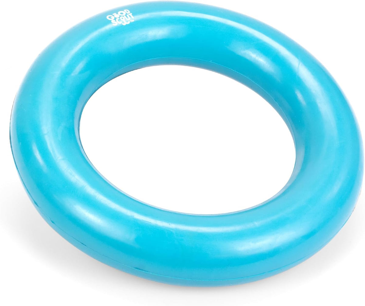 Scout Tugg Frisbee, Dog Toy for Tugging, Chewing & Fetch - Rubber Ring