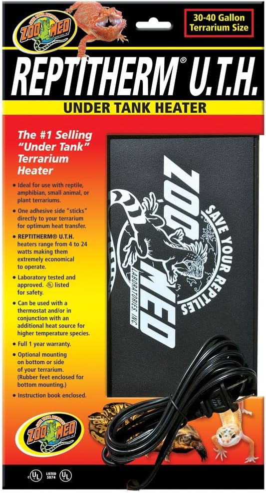 Zoo Med ReptiTherm Under Tank Heater Medium 16 Watts White – Essentials for Reptiles And Amphibians