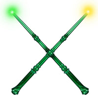 Light Up Magic Wizard Wand with Sounds & 4 Color Lights Illuminating - Green