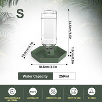 Reptile Water Dispenser Bowl for Bearded Dragon Tortoise – Essentials for Reptiles And Amphibians - Grey Green / S - image 4