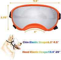 Dog Sunglasses, Large, UV Protection, Adjustable Strap, Soft Foam, Black