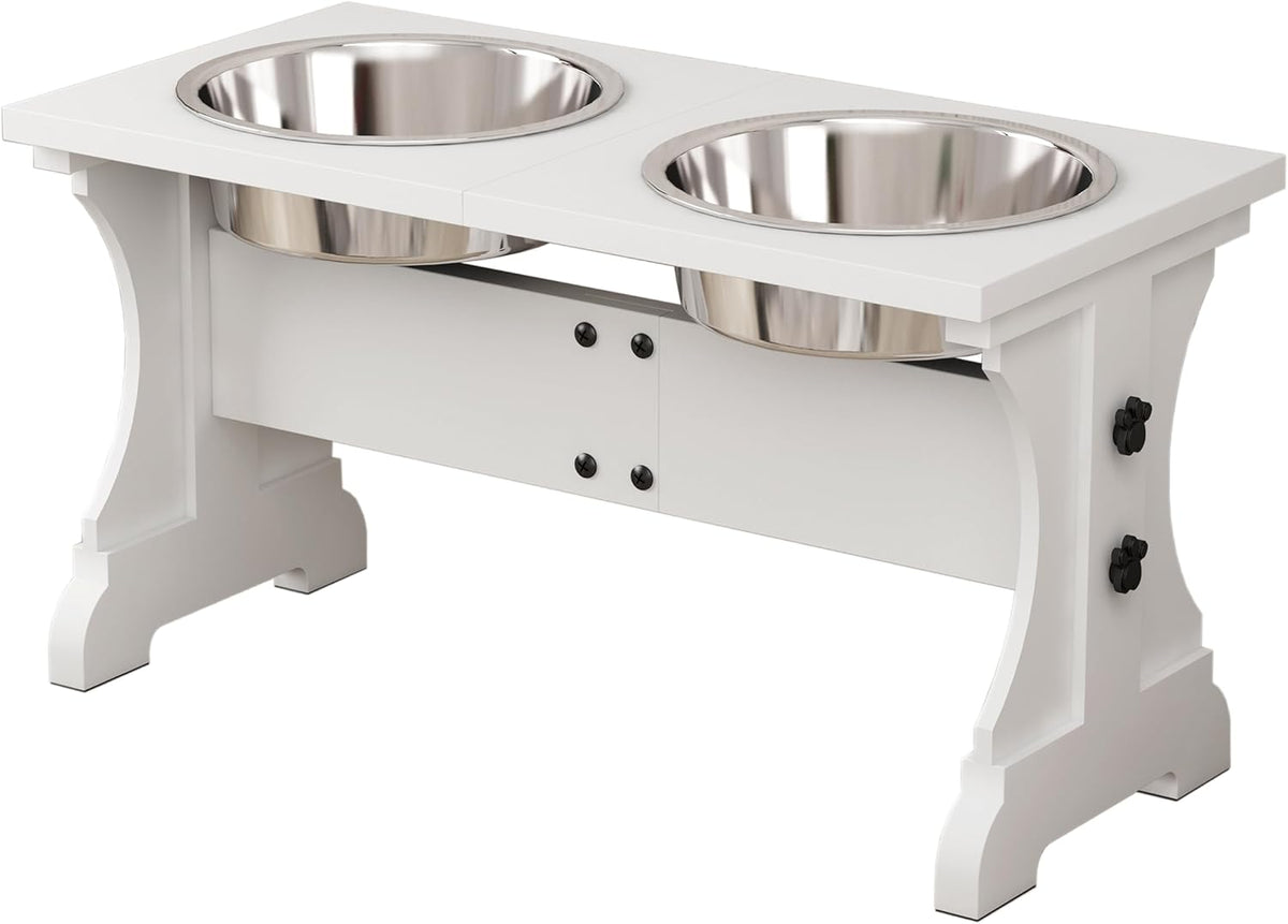 Piskyet Elevated Dog Bowls, Dog Bowl Stand